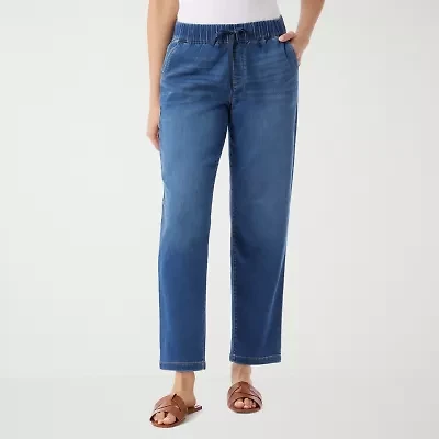 Gloria Vanderbilt Anya Womens High Rise Straight Leg Jean