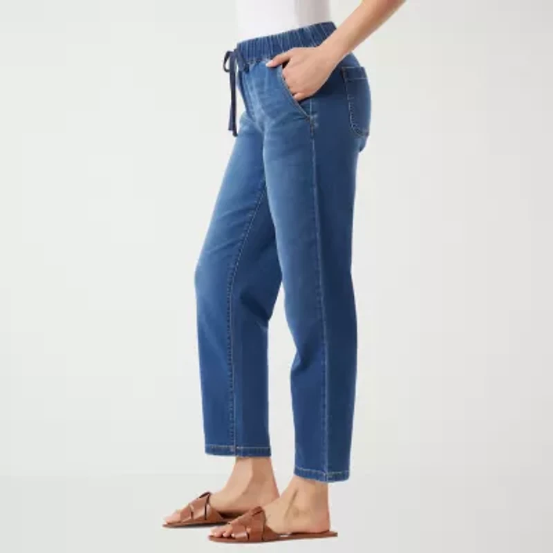Gloria Vanderbilt Anya Womens High Rise Straight Leg Jean