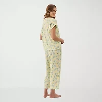 Martha Stewart Womens V-Neck Sleeveless 2-pc. Pajama Sets