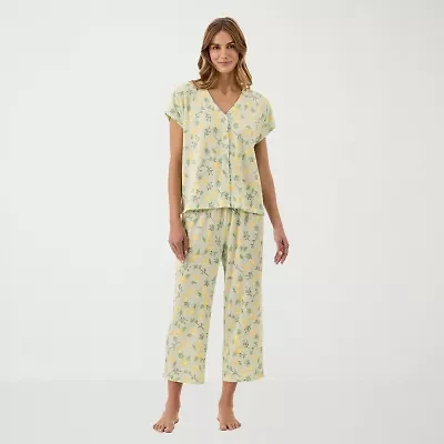 Martha Stewart Womens V-Neck Sleeveless 2-pc. Pajama Sets
