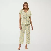 Martha Stewart Womens V-Neck Sleeveless 2-pc. Pajama Sets