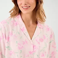 Martha Stewart Womens V-Neck Short Sleeve 2-pc. Pajama Sets