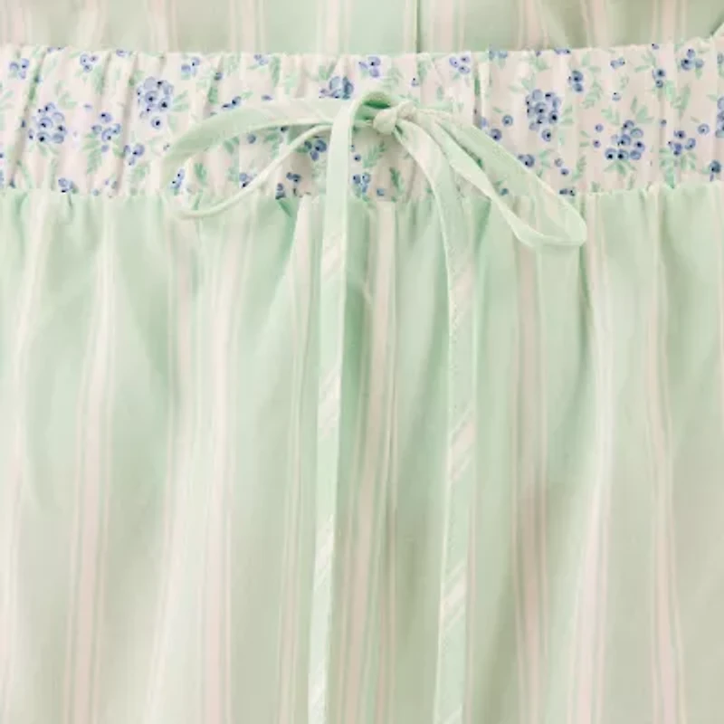 Martha Stewart Womens V-Neck Short Sleeve 2-pc. Pajama Sets