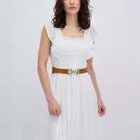 JS Jessica Simpson Skinny Elastic Stretch Waist Womens Belt