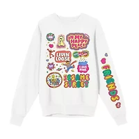 Womens Crew Neck Long Sleeve Sesame Street Sweatshirt