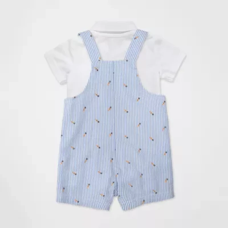 Baby Essentials Easter Boys 2-pc. Shortall Set
