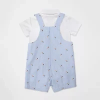 Baby Essentials Easter Boys 2-pc. Shortall Set