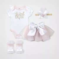 Baby Essentials First Easter Girls 4-pc. Skirt Set