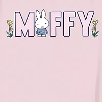 Miffy Girls Crew Neck Short Sleeve Graphic T-Shirt