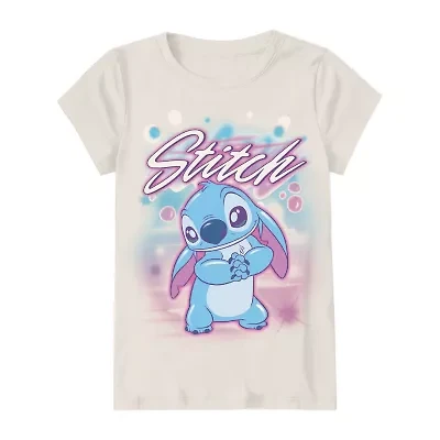 Little & Big Kid Girls Crew Neck Short Sleeve Graphic T-Shirt