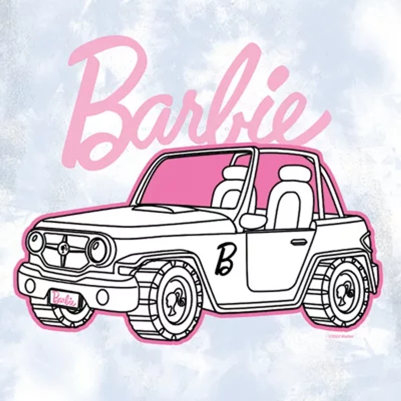 Little & Big Kid Girls Crew Neck Short Sleeve Regular Fit Barbie Graphic T-Shirt