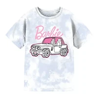 Little & Big Kid Girls Crew Neck Short Sleeve Regular Fit Barbie Graphic T-Shirt