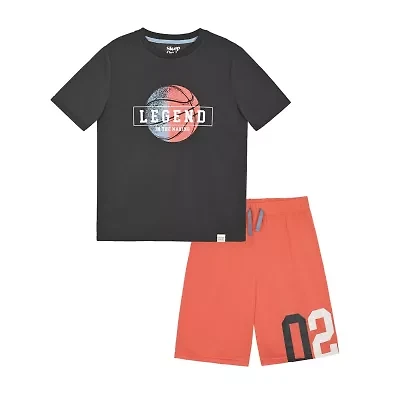 Sleep On It Little & Big Kid Boys Crew Neck Short Sleeve -pc. Pajama Sets