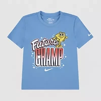 Nike Little Boys Crew Neck Short Sleeve Regular Fit Graphic T-Shirt