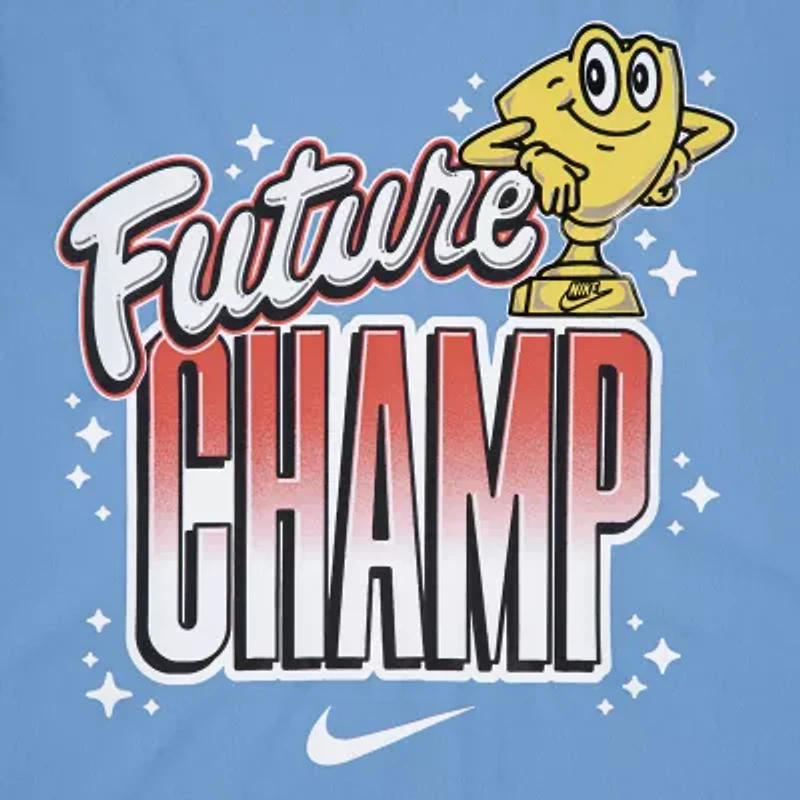 Nike Little Boys Crew Neck Short Sleeve Regular Fit Graphic T-Shirt