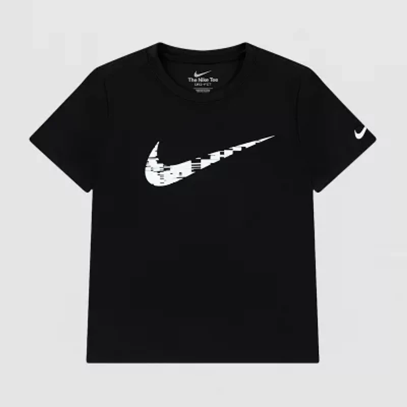 Nike Little Boys Crew Neck Short Sleeve Regular Fit Graphic T-Shirt
