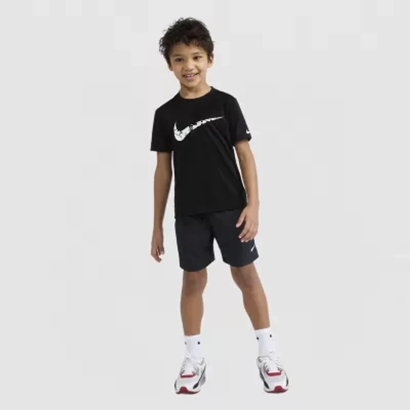 Nike Little Boys Crew Neck Short Sleeve Regular Fit Graphic T-Shirt