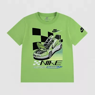 Nike Little Boys Crew Neck Short Sleeve Regular Fit Graphic T-Shirt