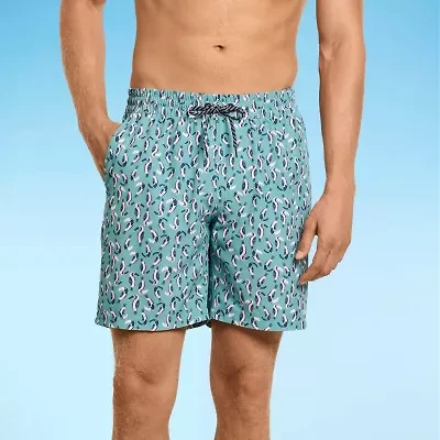 Hurley Mens Drawstring Waist Ombre Swim Shorts