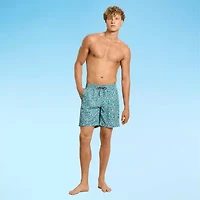 Hurley Mens Drawstring Waist Ombre Swim Shorts