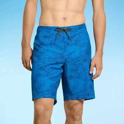 Hurley Mens Drawstring Waist Abstract Swim Shorts