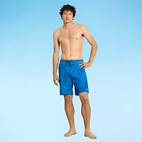 Hurley Mens Drawstring Waist Ombre Swim Shorts