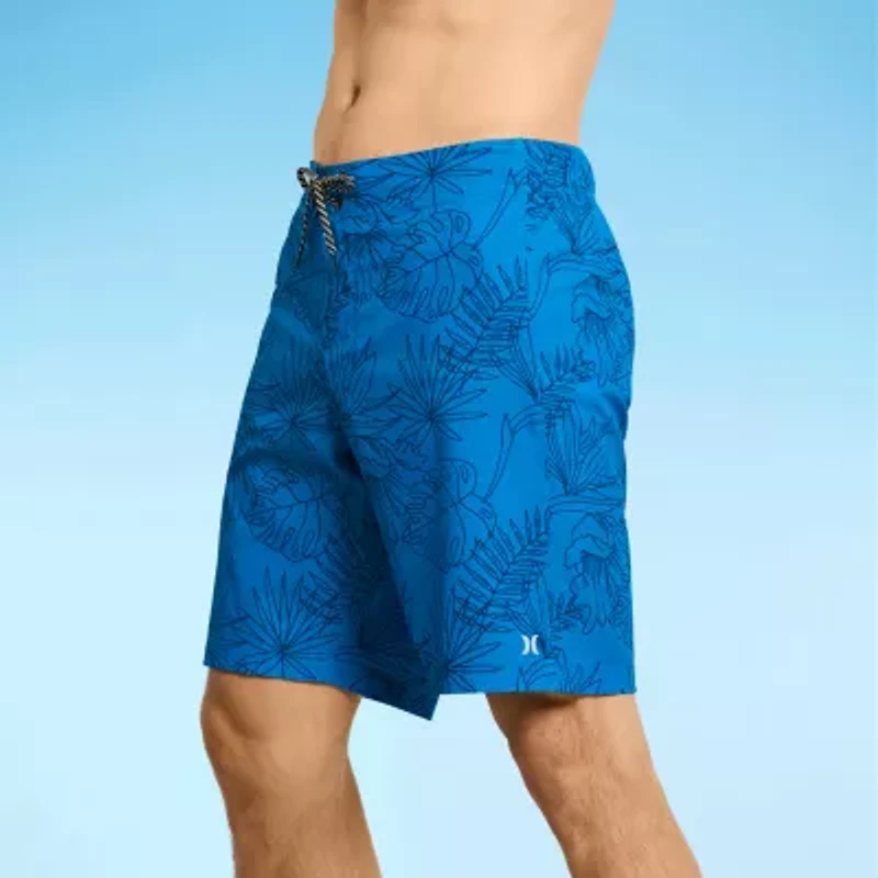 Hurley Mens Drawstring Waist Ombre Swim Shorts