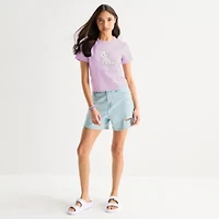 Womens Juniors Crew Neck Short Sleeve Fitted The Aristocats Graphic T-Shirt