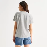 Mickey Soccer Boyfriend Tee Womens Crew Neck Short Sleeve and Friends Graphic T-Shirt