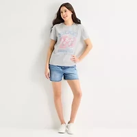 Mickey Soccer Boyfriend Tee Womens Crew Neck Short Sleeve and Friends Graphic T-Shirt