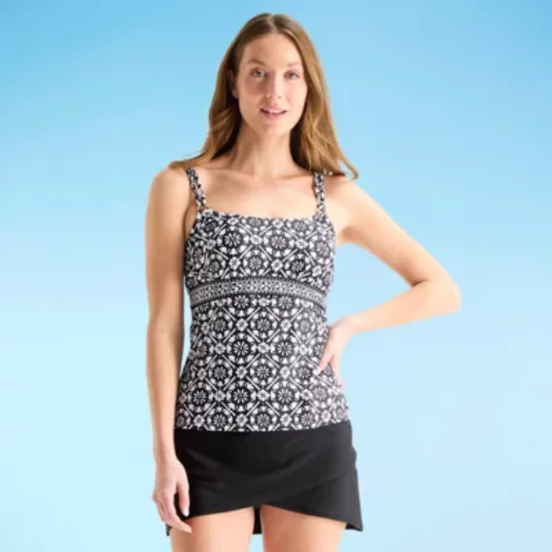 Liz Claiborne Womens Tankini Swimsuit Top