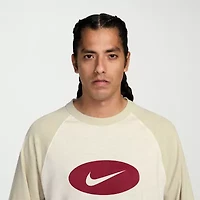 Nike Club Mens Crew Neck 3/4 Sleeve T-Shirt