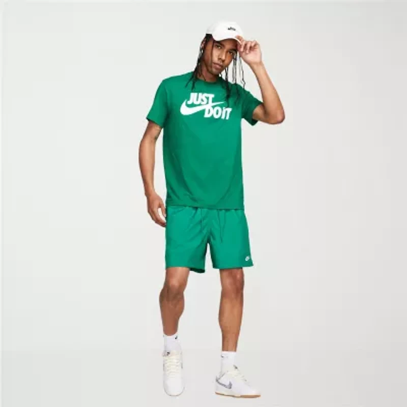 Nike Jdi Swoosh Mens Crew Neck Short Sleeve Classic Fit Graphic T-Shirt