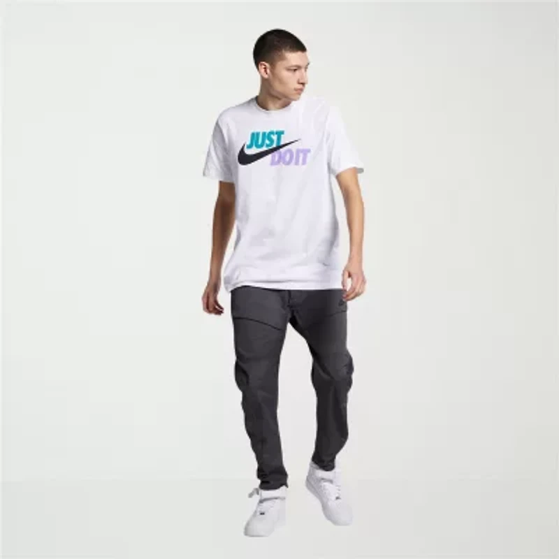 Nike Jdi Swoosh Mens Crew Neck Short Sleeve Classic Fit Graphic T-Shirt
