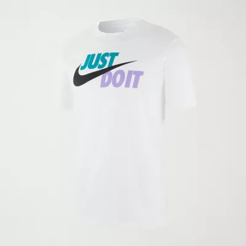 Nike Jdi Swoosh Mens Crew Neck Short Sleeve Classic Fit Graphic T-Shirt