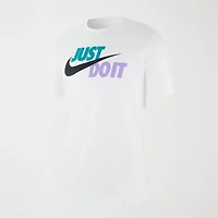 Nike Jdi Swoosh Mens Crew Neck Short Sleeve Classic Fit Graphic T-Shirt