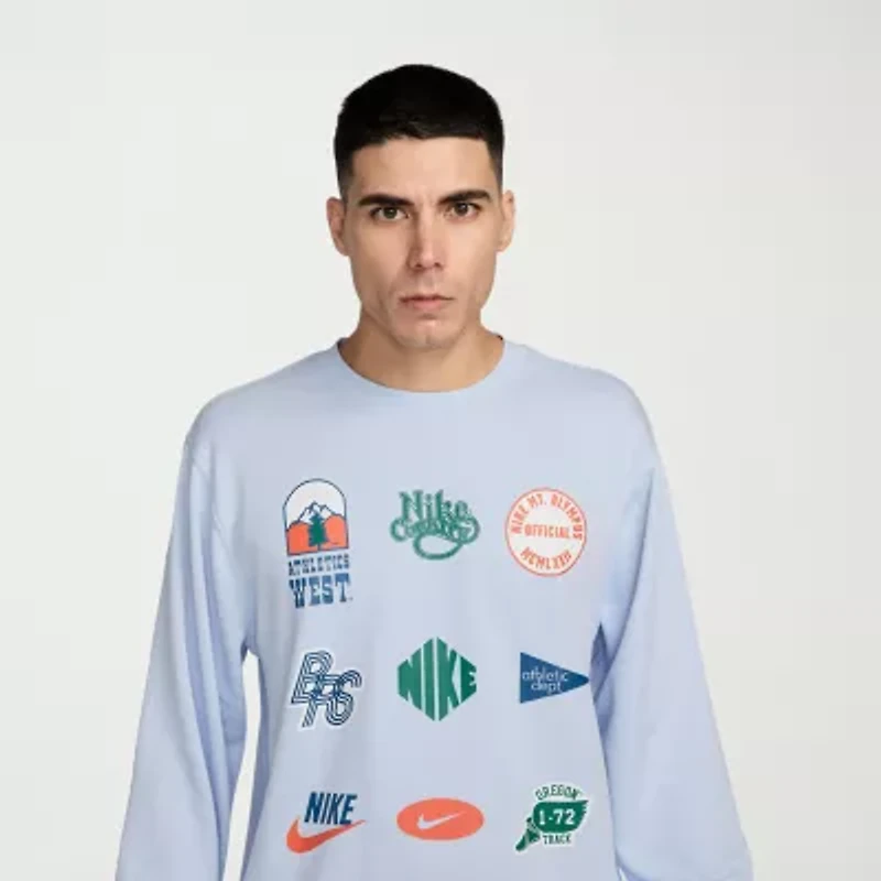 Nike Club Mens Crew Neck Long Sleeve Sweatshirt