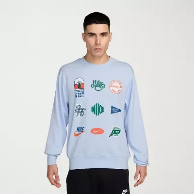 Nike Club Mens Crew Neck Long Sleeve Sweatshirt