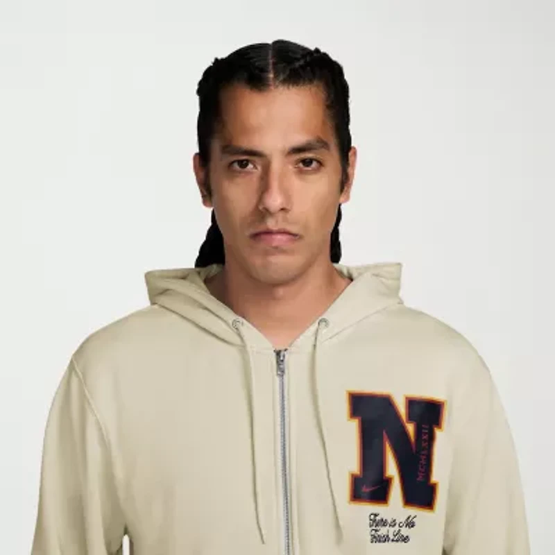 Nike Club Mens Long Sleeve Fleece Zipper Active Hoodie