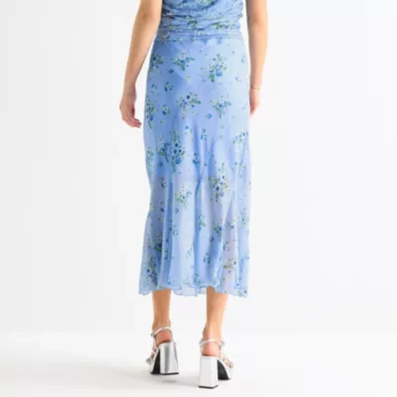 by&by Womens Juniors Maxi Skirt