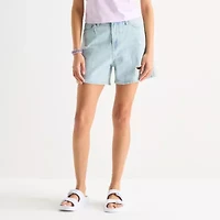 Arizona Womens 5" Mid Rise Juniors Denim Short
