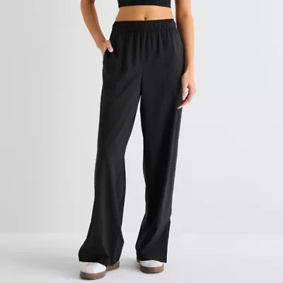 Xersion Womens Wide Leg Mid Rise Regular Fit Active Pull-On Pant