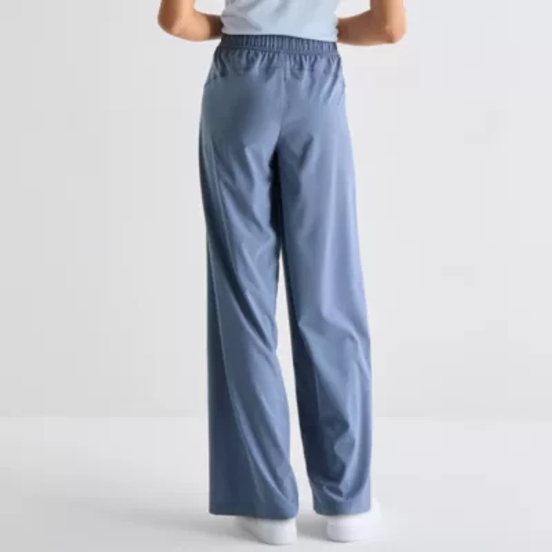 Xersion Womens Wide Leg Mid Rise Regular Fit Active Pull-On Pant