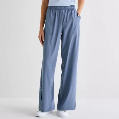 Xersion Womens Wide Leg Mid Rise Regular Fit Active Pull-On Pant