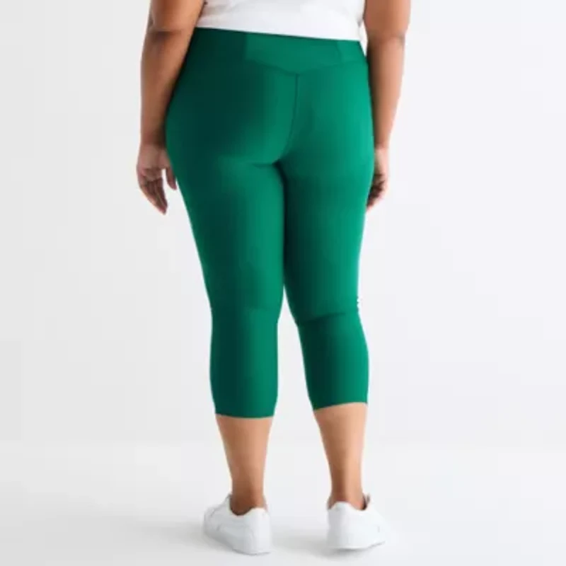 Xersion EverContour+ Womens High Rise 23" Plus Cropped Legging