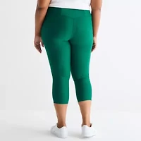 Xersion EverContour+ Womens High Rise 23" Plus Cropped Legging