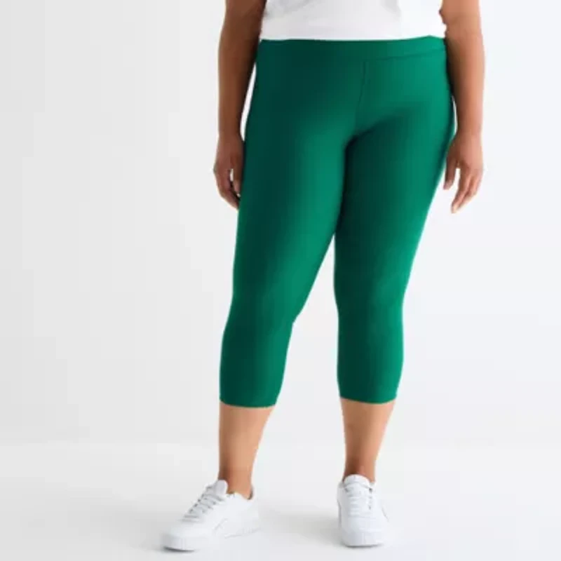 Xersion EverContour+ Womens High Rise 23" Plus Cropped Legging