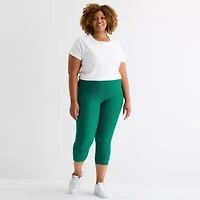 Xersion EverContour+ Womens High Rise 23" Plus Cropped Legging