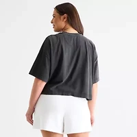 Xersion Womens Crew Neck Short Sleeve Active Plus T-Shirt