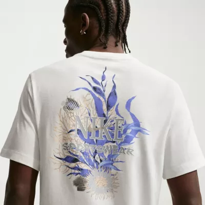 Nike Mens Crew Neck Short Sleeve Classic Fit Graphic T-Shirt